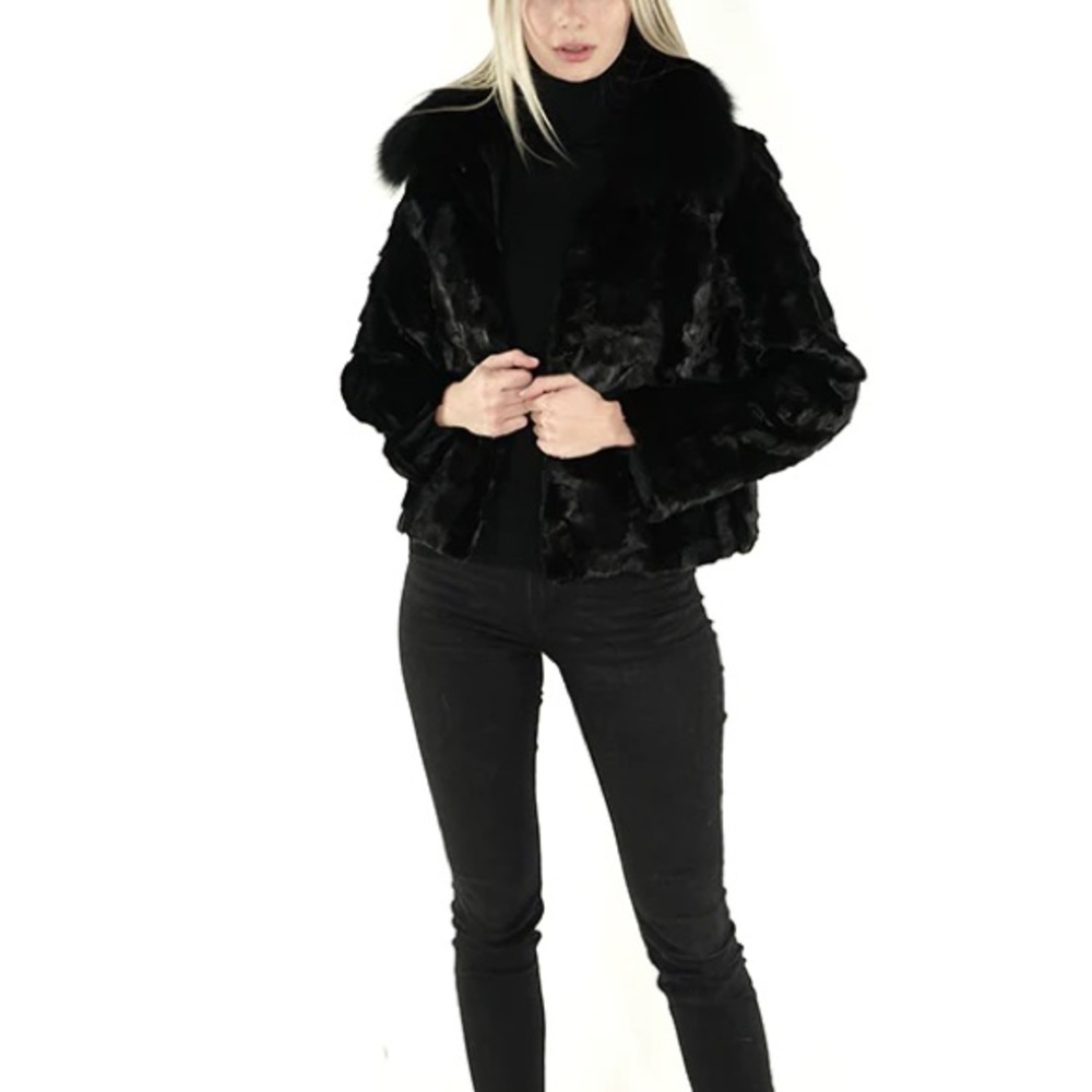 181. NWT WOMENS SHERRILL & BROS. JAMIE L GENUINE MINK JACKET